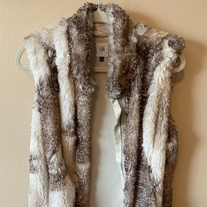 CAbi Faux Fur Zip Vest